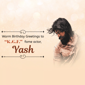 yash birthday status